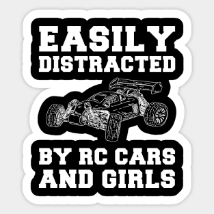 Remote Control Romances: RC-Cars & Girls Funny T-Shirt Sticker